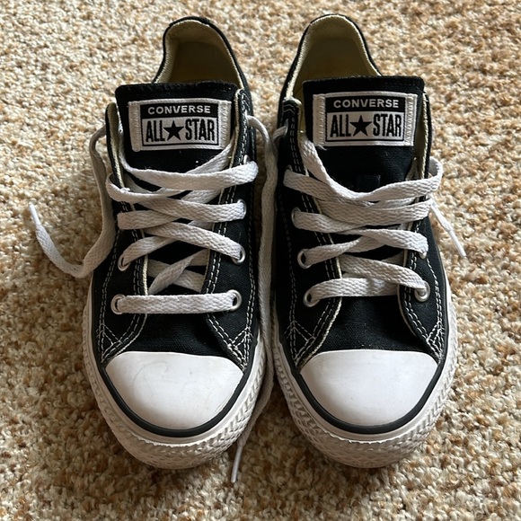 Converse Other - Converse Chuck Taylor All Star Sneakers Youth Kids Size 1 Classic Black Shoes